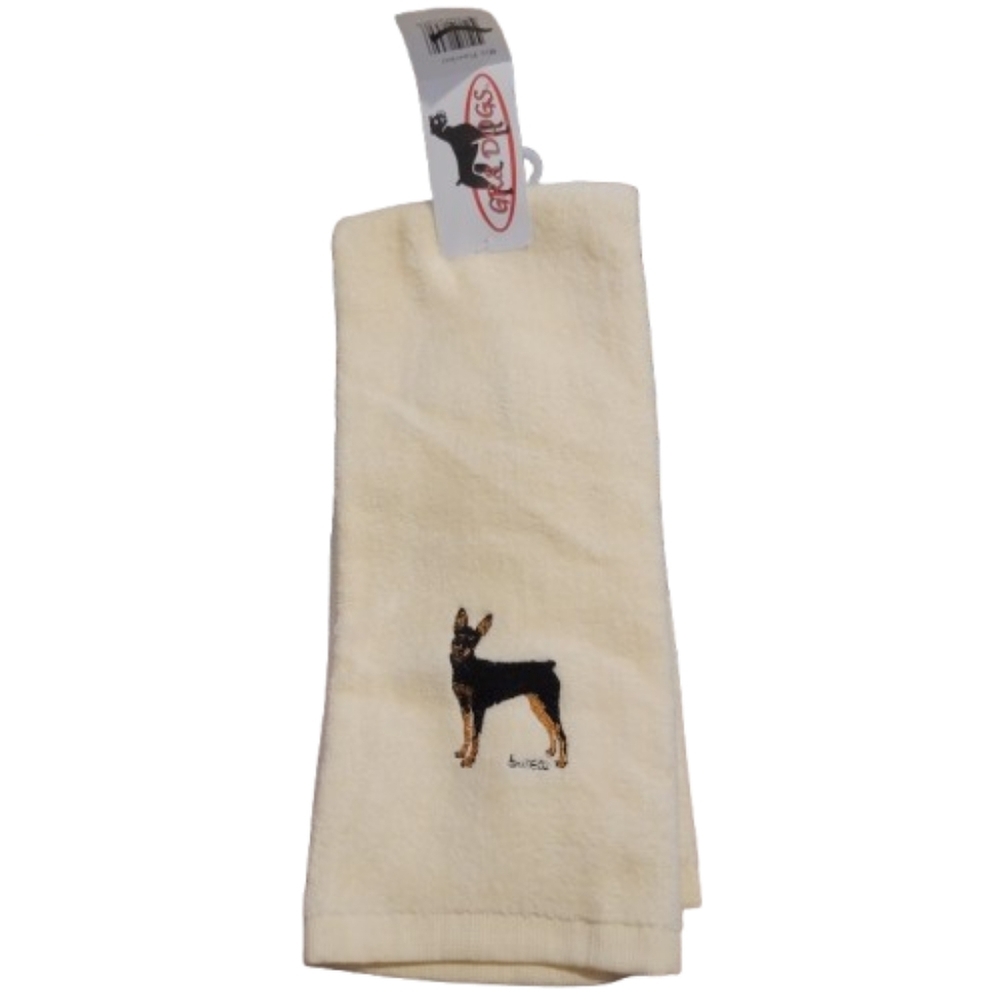 MINI DOBERMAN PINCHER towel hand towel mini pincher